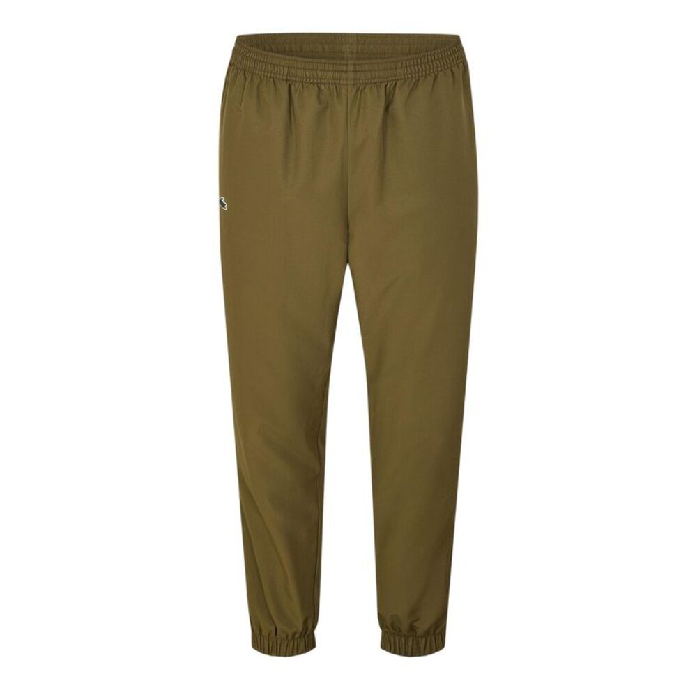 Lacoste Mens Taffeta Logo Tracksuit Bottoms / Olive Green